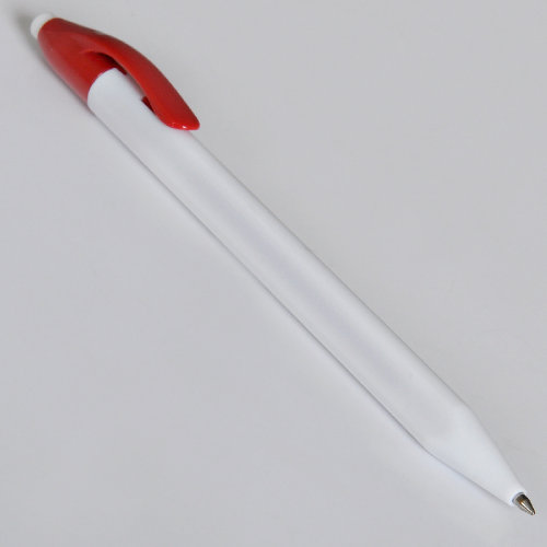 Ручка шариковая N1 (белый, красный)