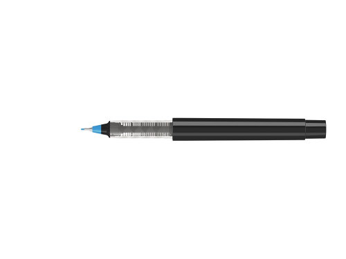 Капиллярная ручка в корпусе из переработанного материала rPET RECYCLED PET PEN PRO FL, черный с голубым
