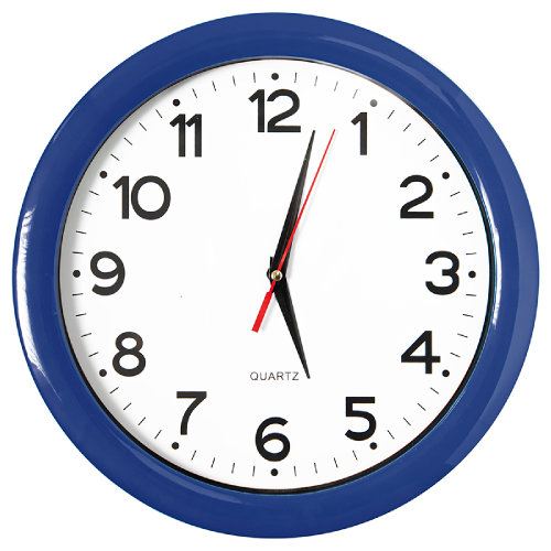 Часы настенные "ПРОМО" разборные; темно-синий, D28,5 см; пластик (темно-синий)