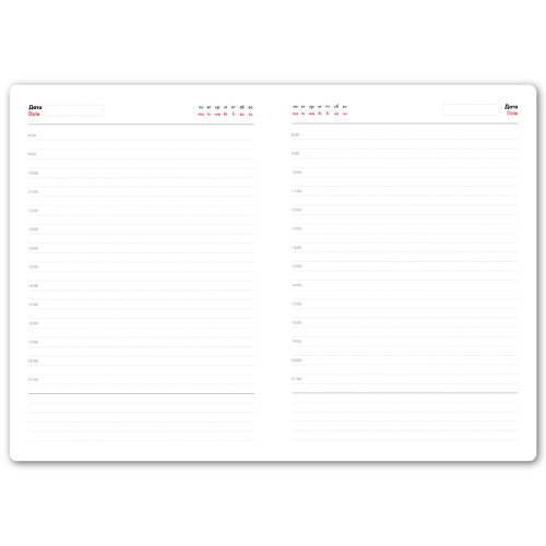 Ежедневник недатированный Duncan, формат А5,  в линейку (бирюзовый)