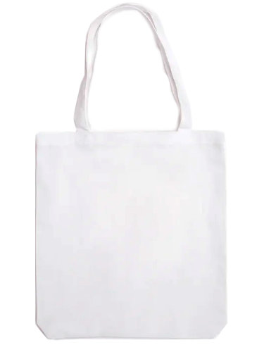 Холщовая сумка PORTO с карманом, белая
