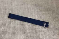 Брелок для ключей автомобиля тканевый REMOOVKA темно-синий, ремувка на сумку, рюкзак; подарок, сувенир