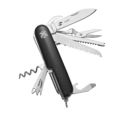 Нож перочинный Stinger, 89 мм, 15 функций, материал рукояти: АБС-пластик (чёрный), в блистере