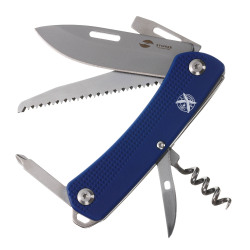 Нож перочинный Stinger, 103 мм, 10 функций, материал рукояти: АБС-пластик (синий), в блистере