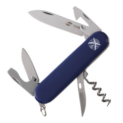 Нож перочинный Stinger, 90 мм, 11 функций, материал рукояти: АБС-пластик (синий), в блистере