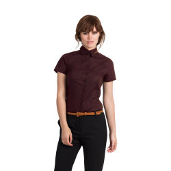 Рубашка женская с коротким рукавом Black Tie SSL/women, бордовый