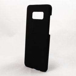 Чехол для Samsung Galaxy S8 пластиковый прорезиненный, черный