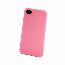 Чехол для iPhone 4 / 4S пластик soft-touch, розовый