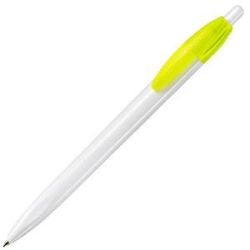 Ручка шариковая X-1 (белый, ярко-желтый)